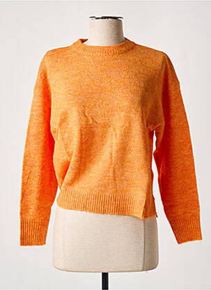 Pull tissage chiné manches longues orange ESPRIT femme