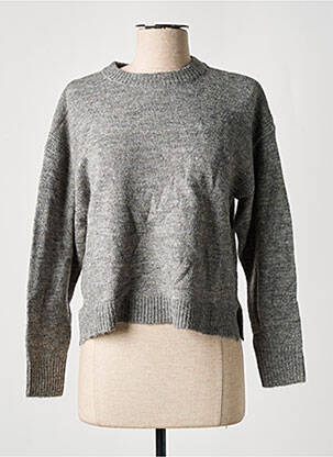 Pull tissage chiné manches longues gris ESPRIT femme