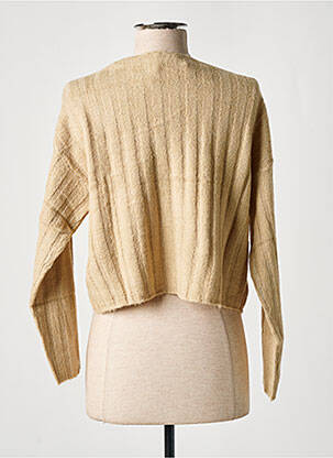 Pull tissage chiné manches longues beige ESPRIT femme