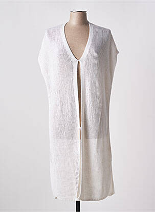 Gilet manches courtes col v blanc ESPRIT femme
