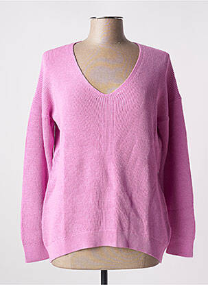 Pull col v manches longues rose clair ESPRIT femme