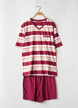 Pyjama bas short rouge DAMART homme