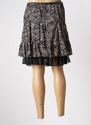Jupe courte coupe évasée noir MOKA'S femme