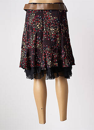 Jupe mi-longue coupe évasée rouge MOKA'S femme