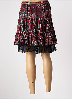 Jupe courte coupe évasée rouge MOKA'S femme