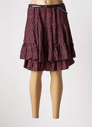 Jupe courte coupe évasée rouge MOKA'S femme