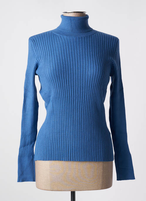 Pull col roulé bleu EDC BY ESPRIT pour femme