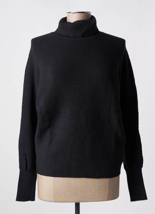 Pull col roulé noir ESPRIT pour femme