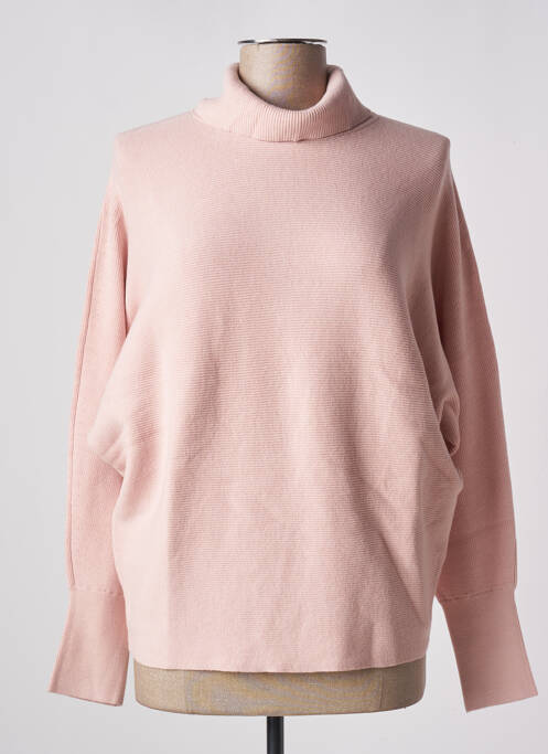 Pull col roulé rose ESPRIT pour femme