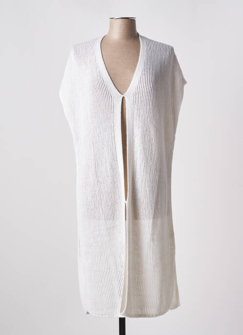 Gilet manches courtes blanc ESPRIT pour femme