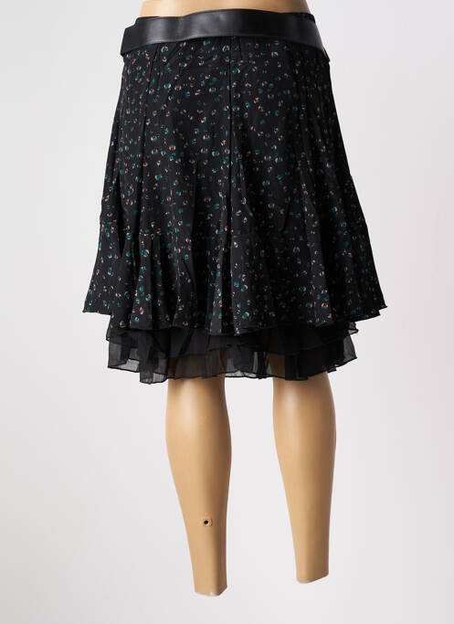Jupe mi-longue noir MOKA'S pour femme