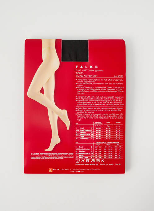 Collants gris FALKE pour femme