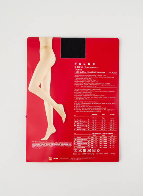 Collants noir FALKE pour femme