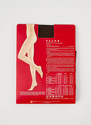 Collants tissage voile marron FALKE femme