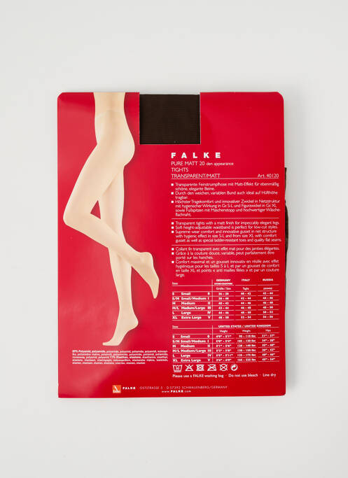 Collants marron FALKE pour femme