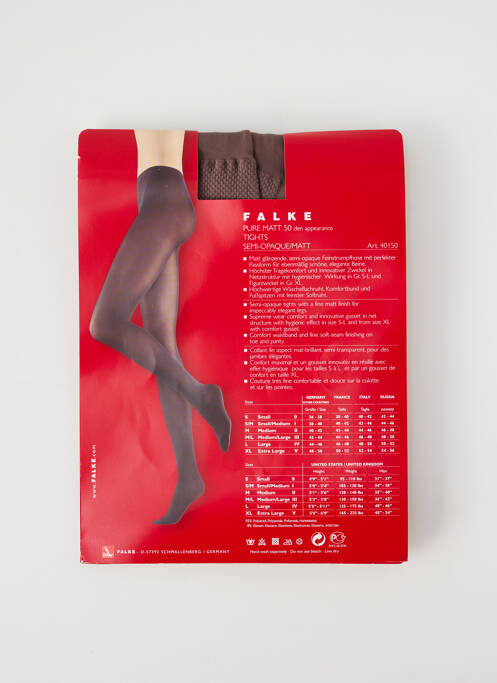 Collants gris FALKE pour femme