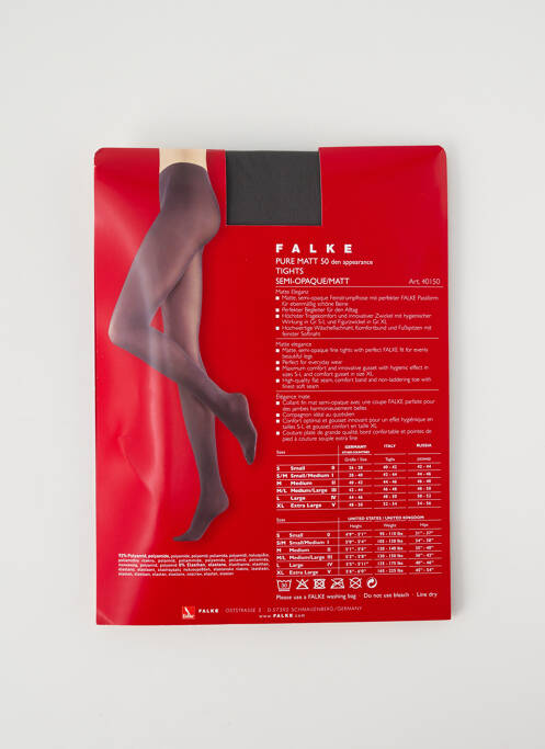 Collants gris FALKE pour femme