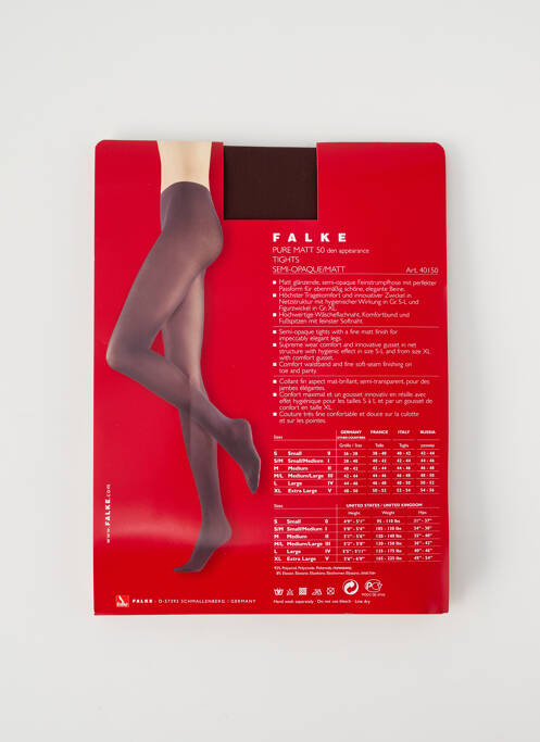 Collants marron FALKE pour femme
