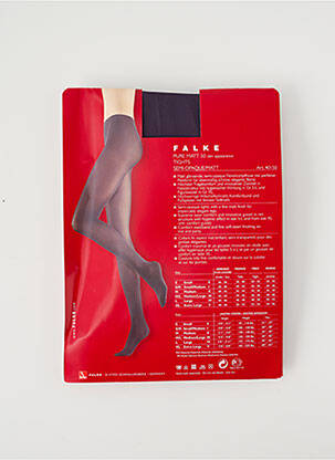Collants stretch bleu FALKE femme