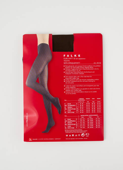 Collants stretch marron FALKE femme