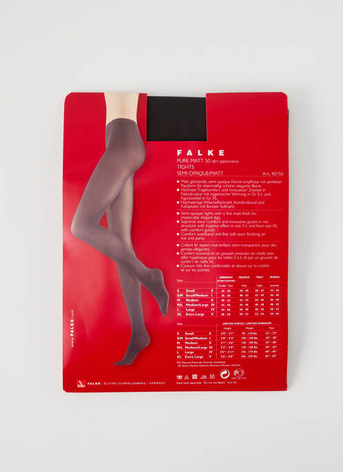 Collants gris FALKE pour femme