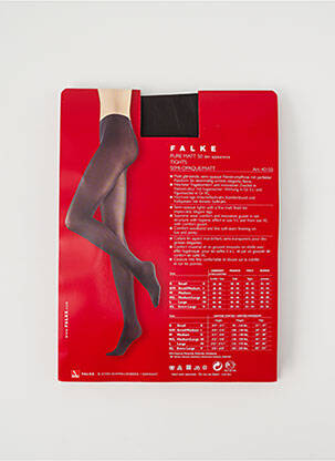 Collants elastique à la taille gris FALKE femme