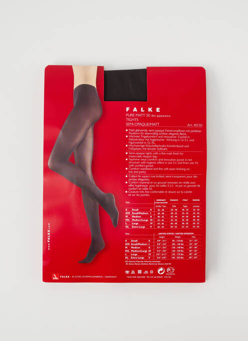 Collants gris FALKE pour femme