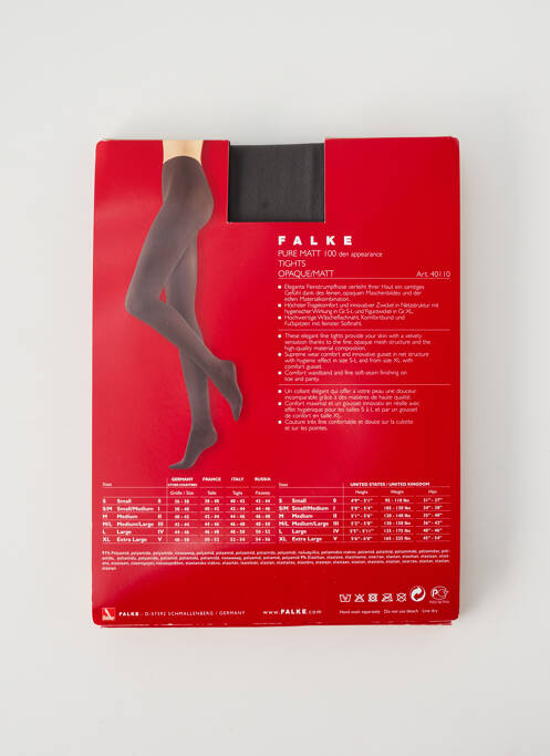 Collants gris FALKE pour femme