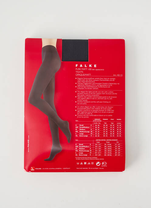 Collants gris FALKE femme