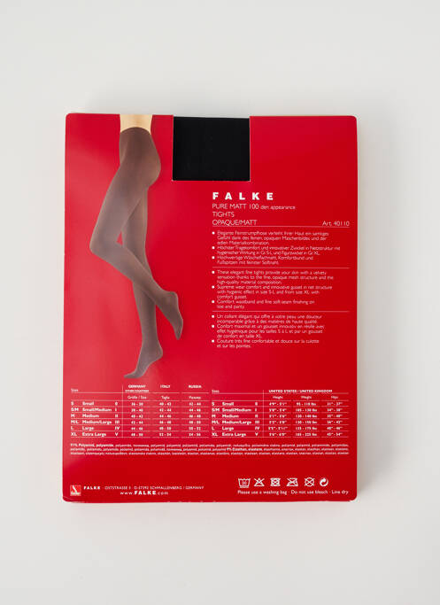 Collants noir FALKE pour femme