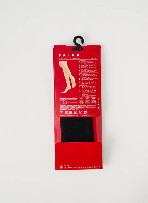 Chaussettes noir FALKE pour femme
