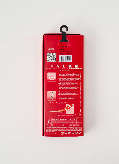 Chaussettes noir FALKE pour femme