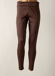 Legging stretch taille normale marron ANTIGEL femme