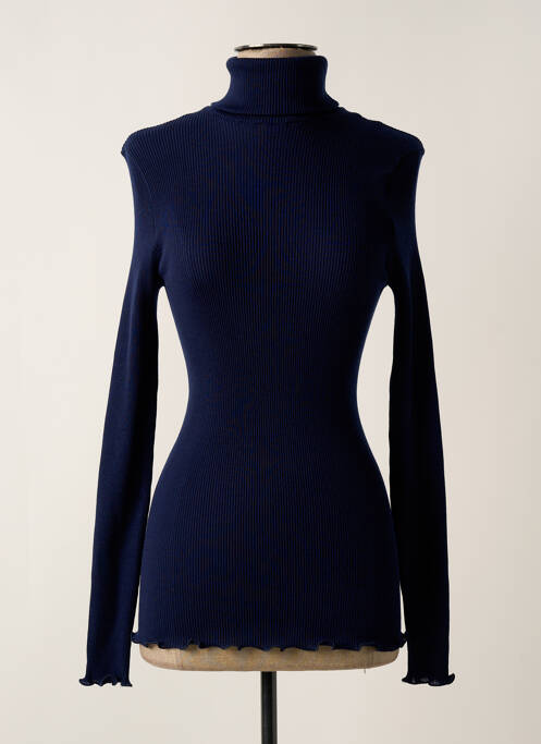 Pull col roulé bleu OSCALITO pour femme