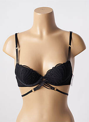 Soutien-gorge effet matière satinée haut soutien-gorge push-up noir AUBADE femme