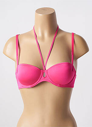 Soutien-gorge effet matière satinée haut soutien-gorge balconnet rose MARIE JO femme