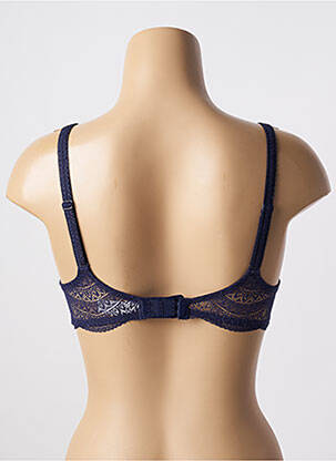 Soutien-gorge effet matière satinée haut soutien-gorge emboitant bleu SIMONE PERELE femme