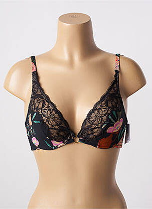 Soutien-gorge effet matière satinée haut soutien-gorge emboitant noir AUBADE femme