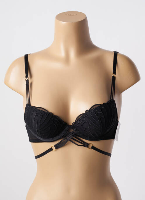 Soutien-gorge effet matière satinée haut soutien-gorge push-up noir AUBADE femme