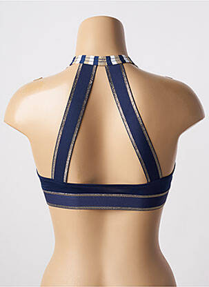 Haut de maillot de bain stretch brassieres bleu ANTIGEL femme