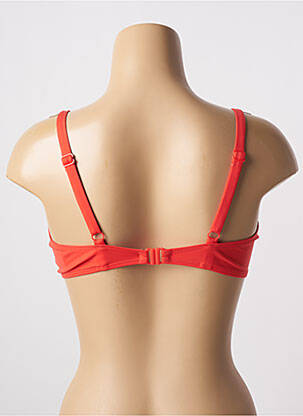 Haut de maillot de bain stretch haut soutien-gorge emboitant rouge EMPREINTE femme