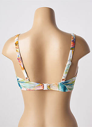 Haut de maillot de bain stretch haut soutien-gorge balconnet blanc EMPREINTE femme