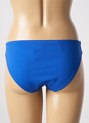 Bas de maillot de bain effet matière satinée culotte bleu EMPREINTE femme