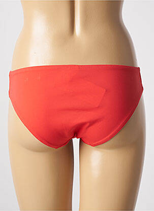 Bas de maillot de bain effet matière satinée culotte rouge EMPREINTE femme