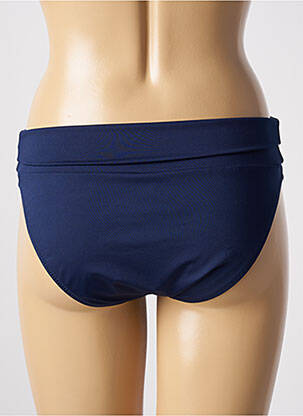Bas de maillot de bain effet matière satinée culotte bleu ANTIGEL femme