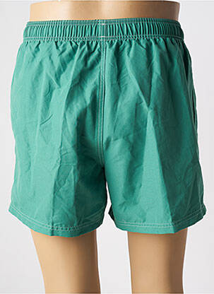Short de bain effet matière satinée vert WAVEBREAKER homme