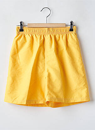 Short de bain effet matière satinée jaune WAVEBREAKER garçon