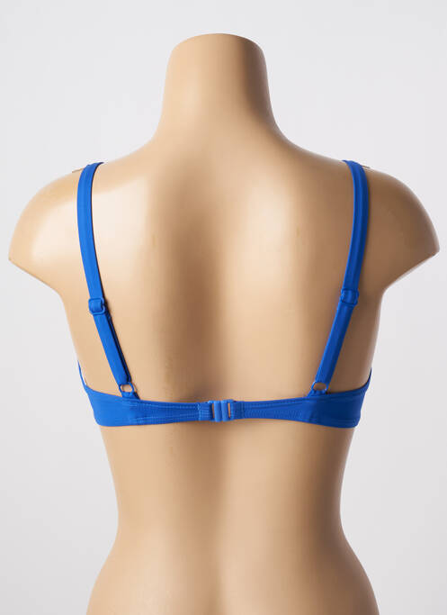 Haut de maillot de bain stretch haut soutien-gorge balconnet bleu EMPREINTE femme