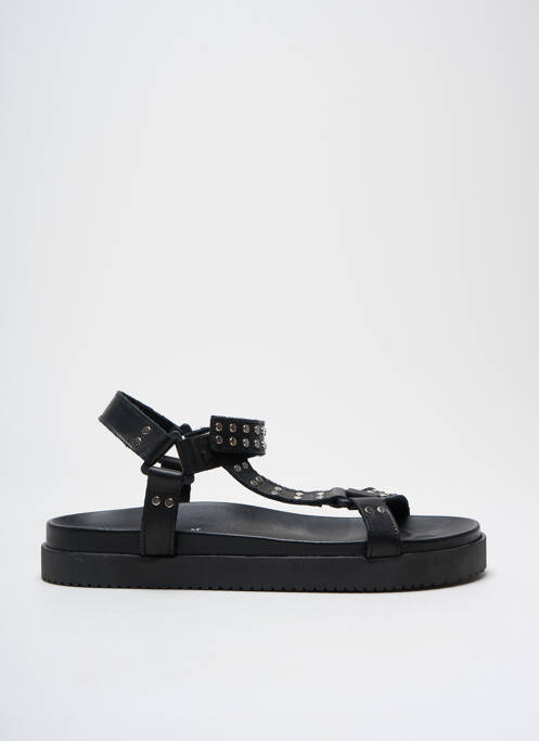 Sandales/Nu pieds noir FREEMAN T.PORTER pour femme