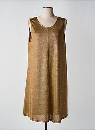 Robe mi-longue sans manche sans manche or MOLLY BRACKEN femme
